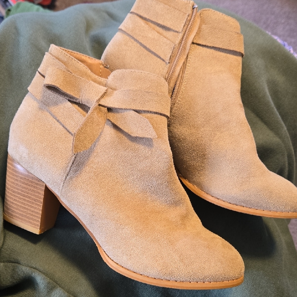 Tan Suede Ankle Boots